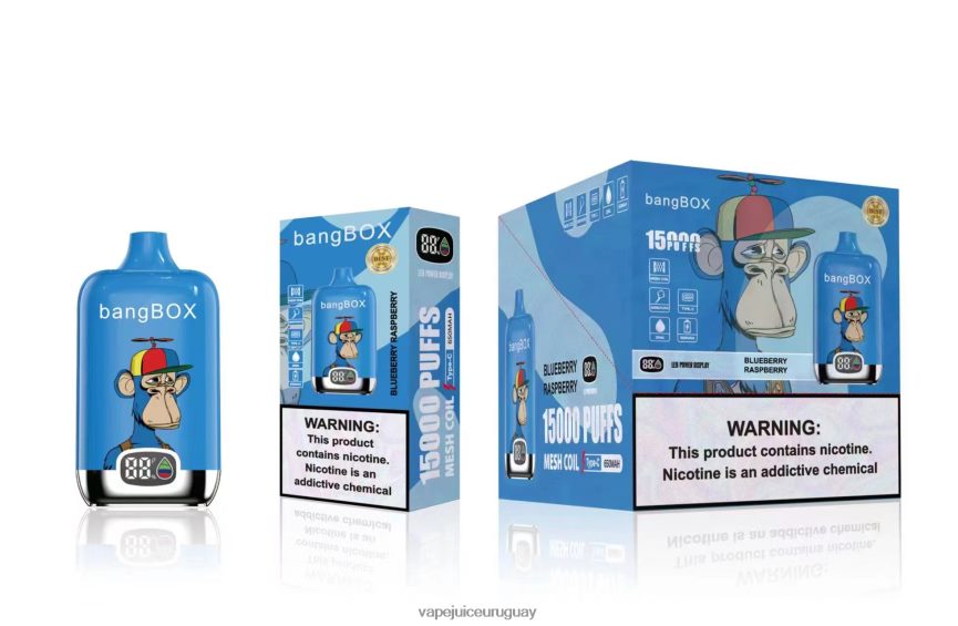 Vape Uruguay J2DBD446 frambuesa arándano - Bang Box 15000 bocanadas