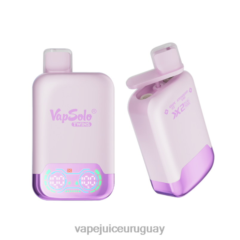 Vapsolo TWINS vaporizador desechable hielo de uva y kiwi fresa DNFDX140 Vape UY