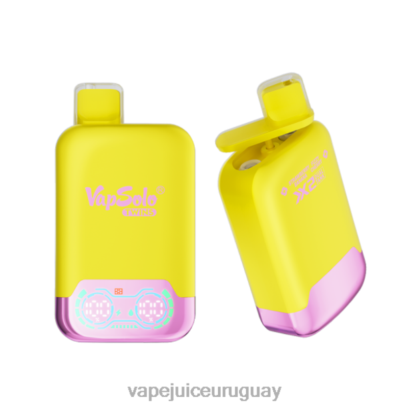 Vapsolo TWINS vaporizador desechable plátano fresa y cereza gaseosa DNFDX144 Fume Vape Uruguay