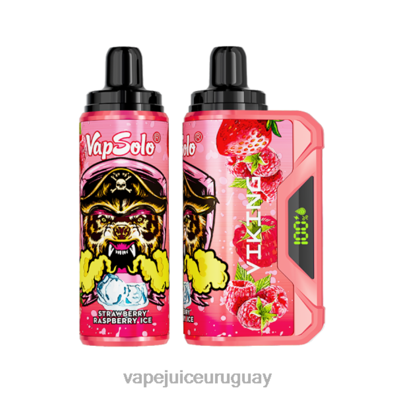 Vapsolo VIKING vaporizador desechable hielo de fresa y frambuesa DNFDX157 Vape Recargable