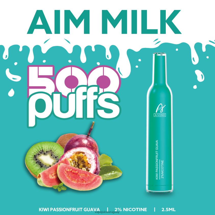 Aivono AIM MILK 500 kiwi maracuyá guayaba - D620ZZ272 Vape Recargable