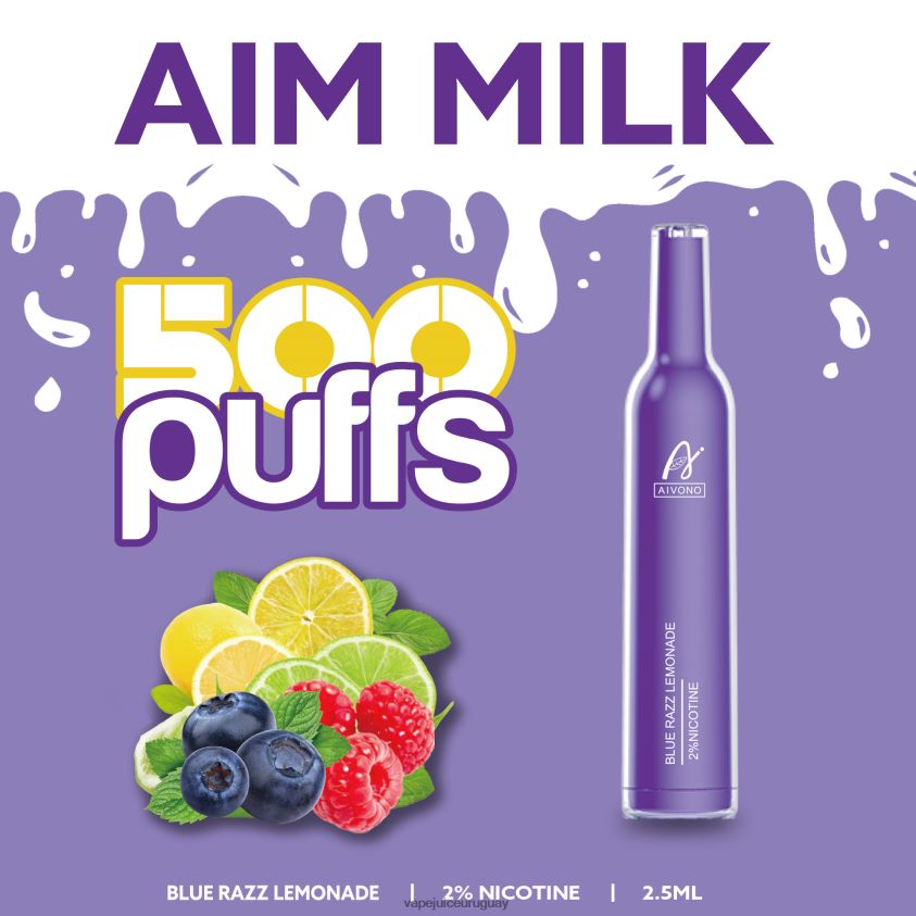 Aivono AIM MILK 500 limonada azul razz - D620ZZ264 Vape Desechable Uruguay