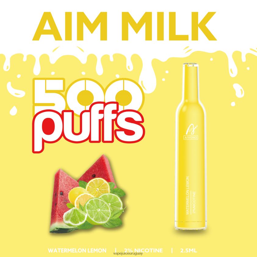 Aivono AIM MILK 500 sandia limon - D620ZZ270 Vape Desechable Uruguay