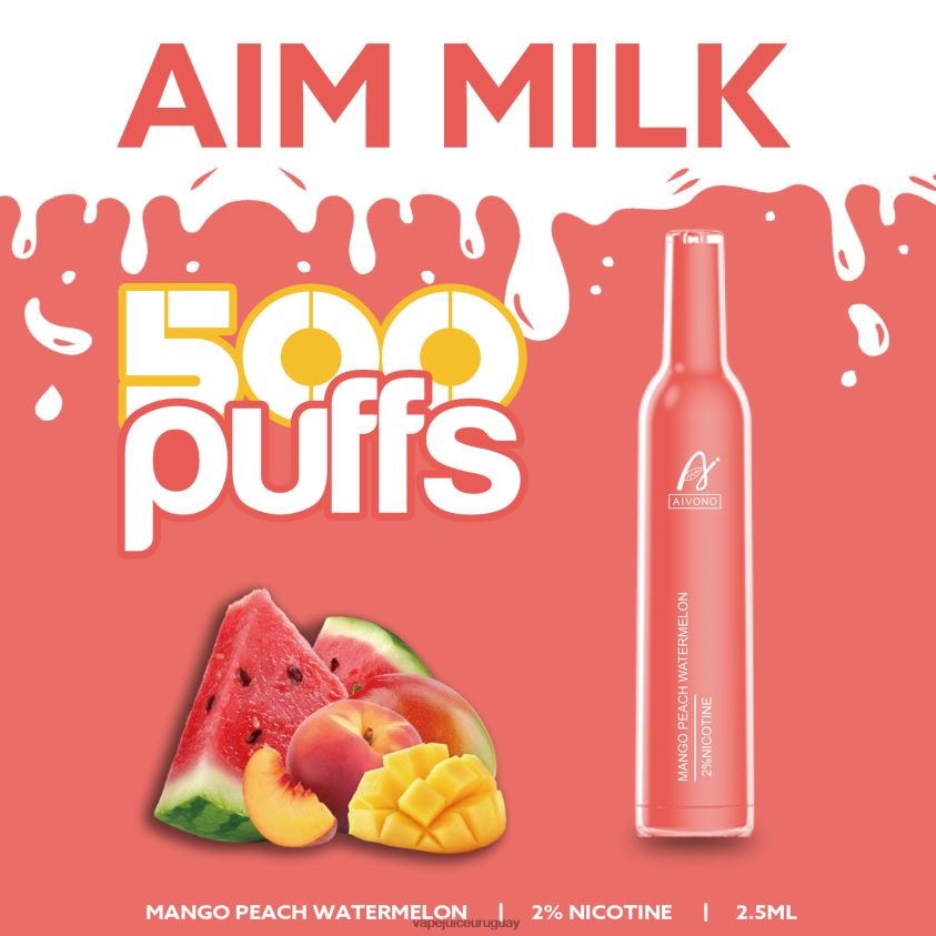 Aivono AIM MILK 500 sandia mango durazno - D620ZZ268 Vape Uruguay