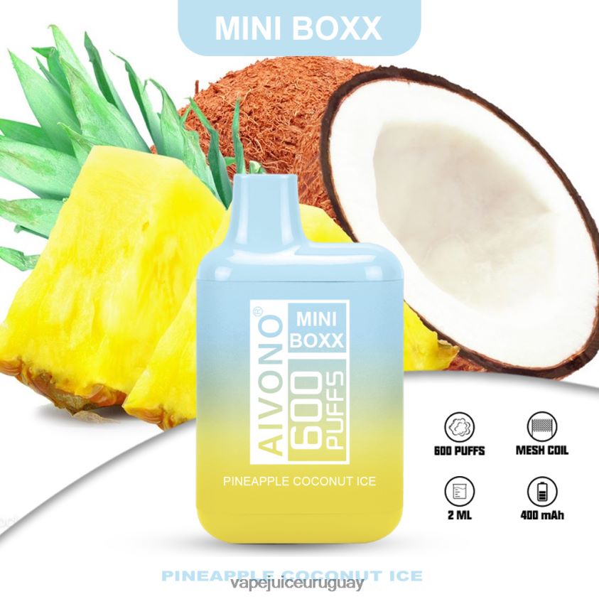 Aivono AIM MINI BOXX 600 hielo de piña y coco - D620ZZ238 Vape Uruguay