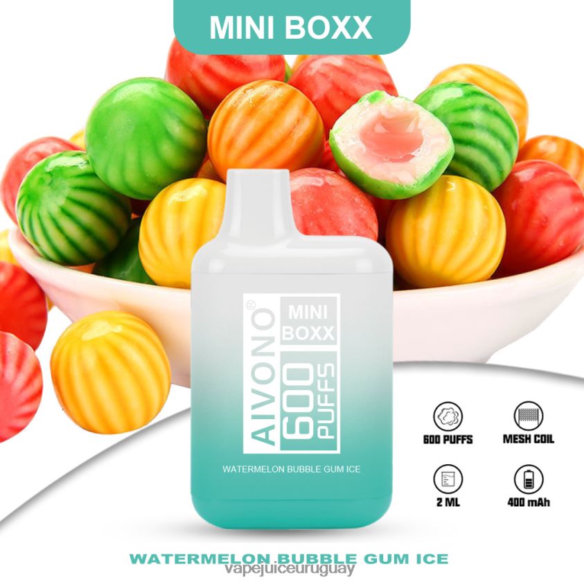 Aivono AIM MINI BOXX 600 sandía chicle hielo - D620ZZ235 Vape Uruguay