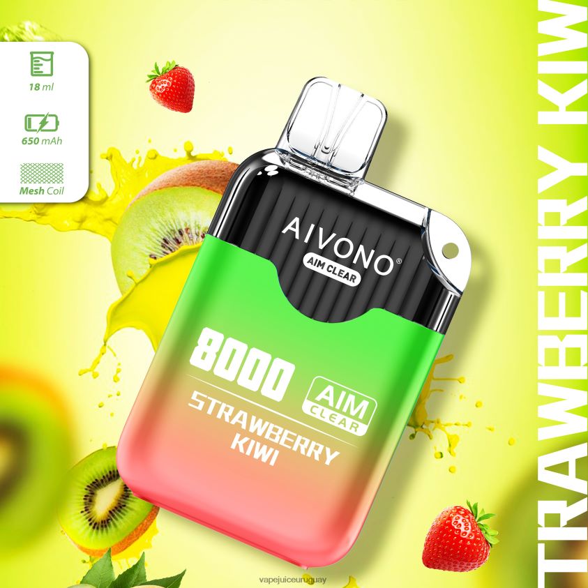 Aivono AIM CLEAR 8000 kiwi fresa - D620ZZ210 Vape Desechable Uruguay