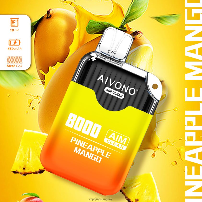 Aivono AIM CLEAR 8000 mango de piña - D620ZZ209 Vape Recargable