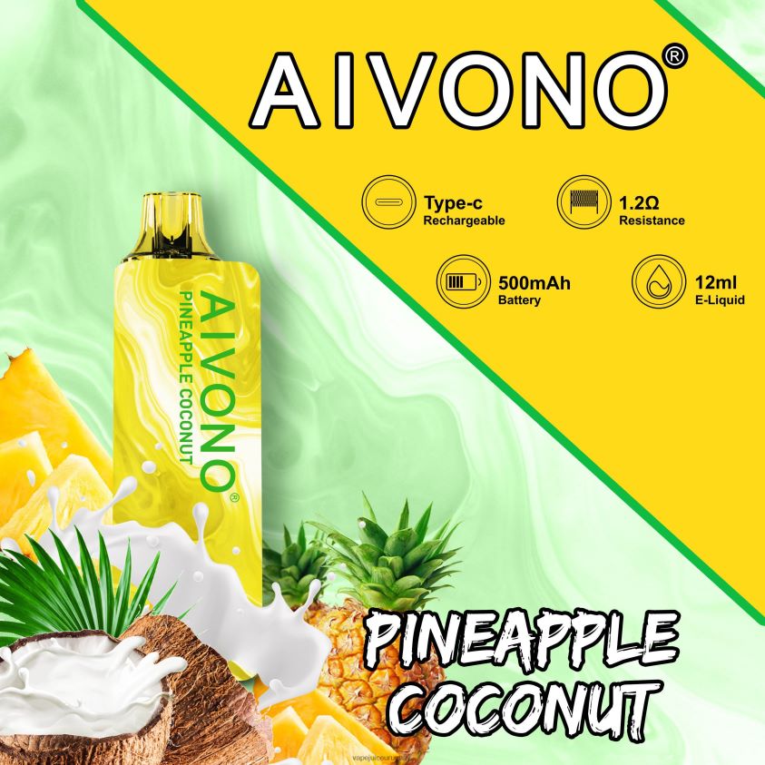 Aivono AIM GUN 7000 coco piña - D620ZZ106 Vape Uruguay
