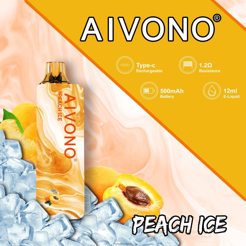 Aivono AIM GUN 7000 hielo de durazno - D620ZZ103 Vape Uruguay