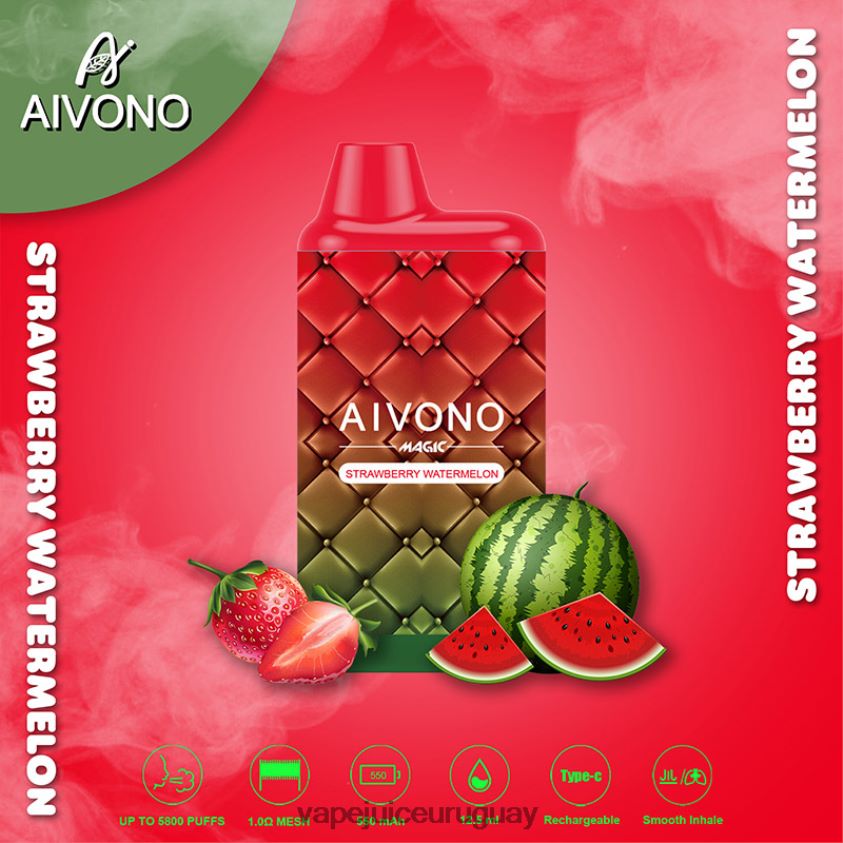 Aivono AIM MAGIC cigarrillo de caja de 5800 bocas sandia fresa - D620ZZ99 Vape Desechable Uruguay