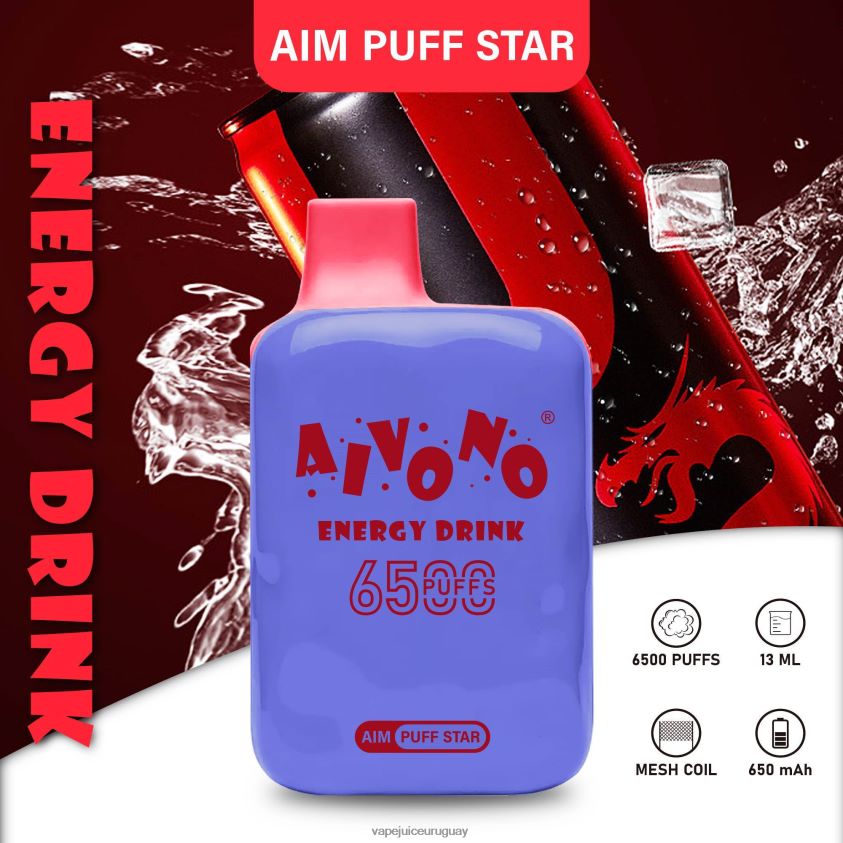 Aivono AIM PUFF STAR 6500 bebida energética - D620ZZ293 Vape Recargable