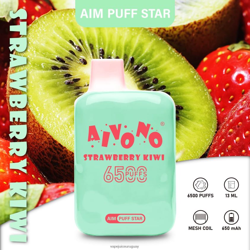 Aivono AIM PUFF STAR 6500 kiwi fresa - D620ZZ294 Vape Desechable Uruguay