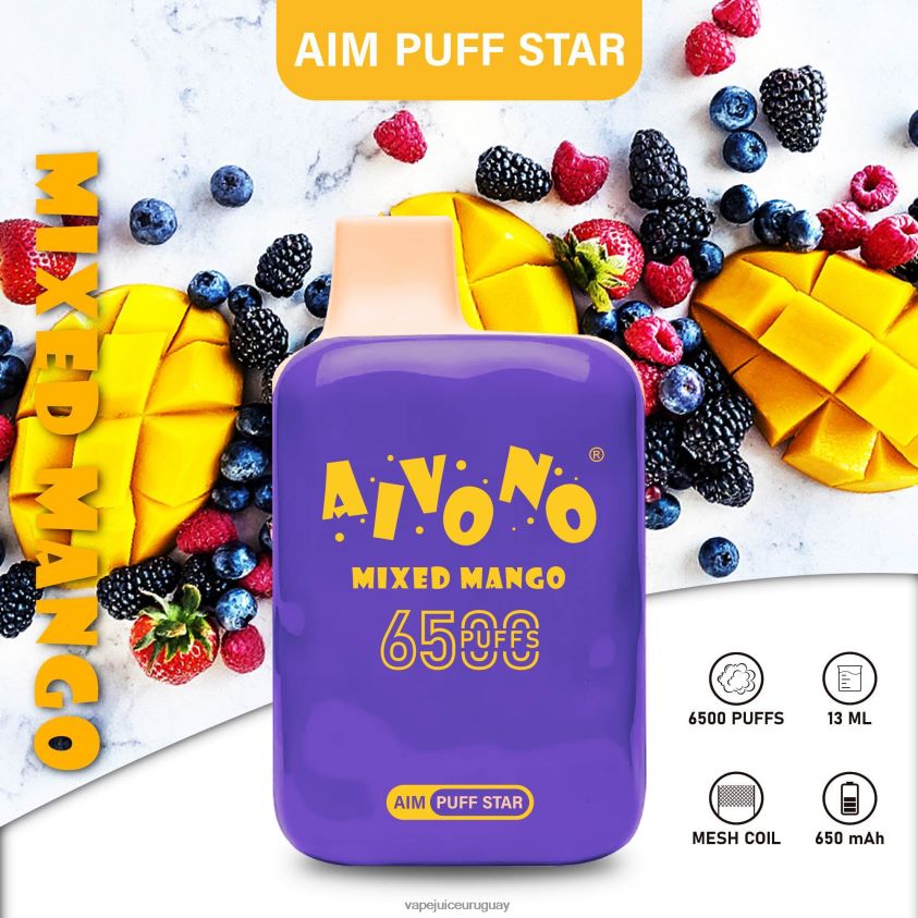 Aivono AIM PUFF STAR 6500 mango mixto - D620ZZ296 Vape Recargable
