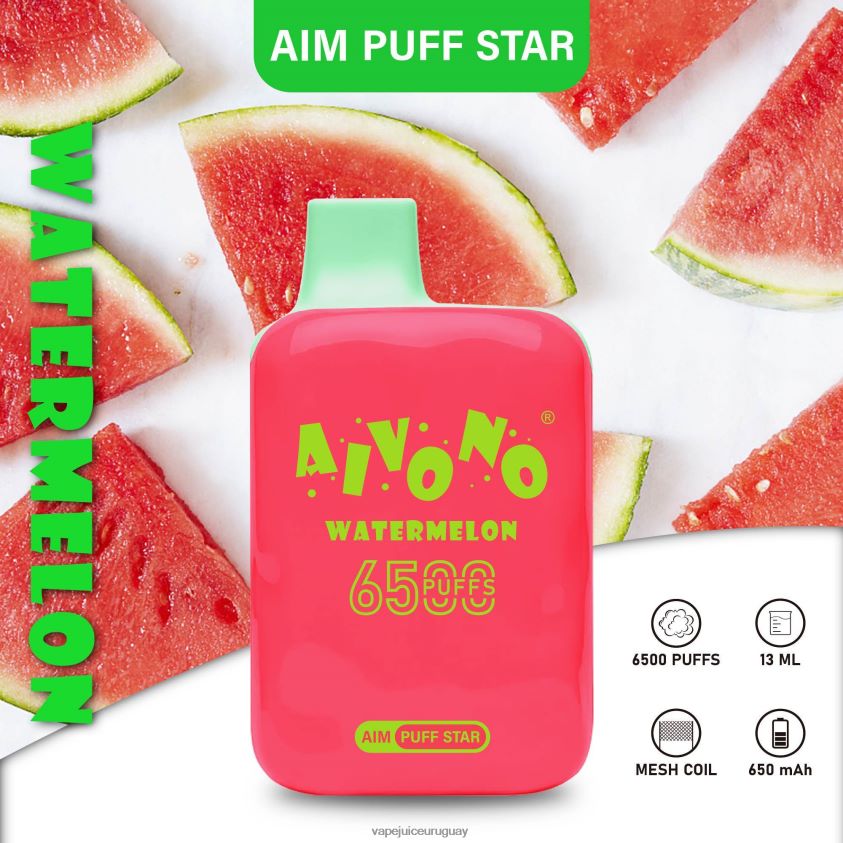 Aivono AIM PUFF STAR 6500 sandía - D620ZZ291 Vape Desechable Uruguay