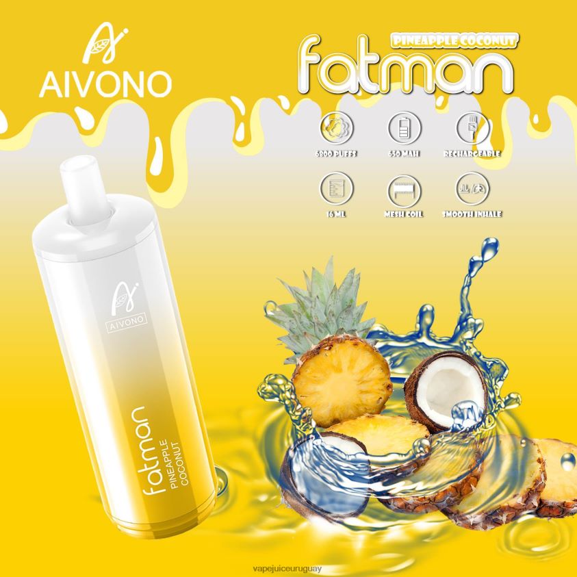 Aivono FATMAN 6800 coco piña - D620ZZ29 Vape Recargable