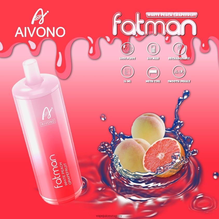 Aivono FATMAN 6800 pomelo - D620ZZ25 Vape Uruguay