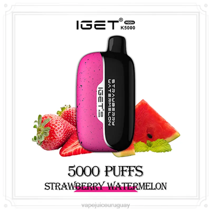 Fume Vape Uruguay XJ449 sandia fresa IGET Moon k5000