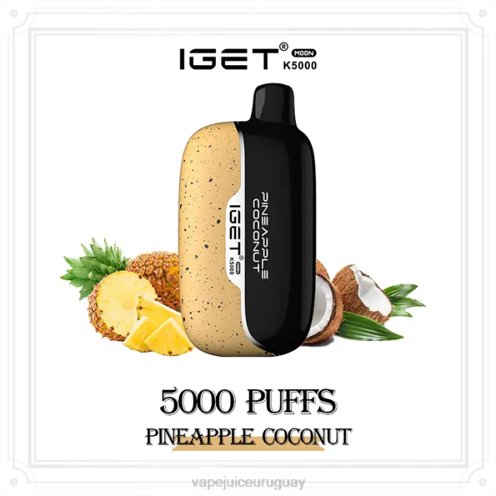 Vape Uruguay XJ4416 coco piña IGET Moon k5000