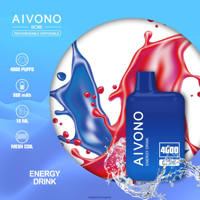 Aivono AIM BOXX 4000 bebida energética - D620ZZ225 Vape Desechable Uruguay