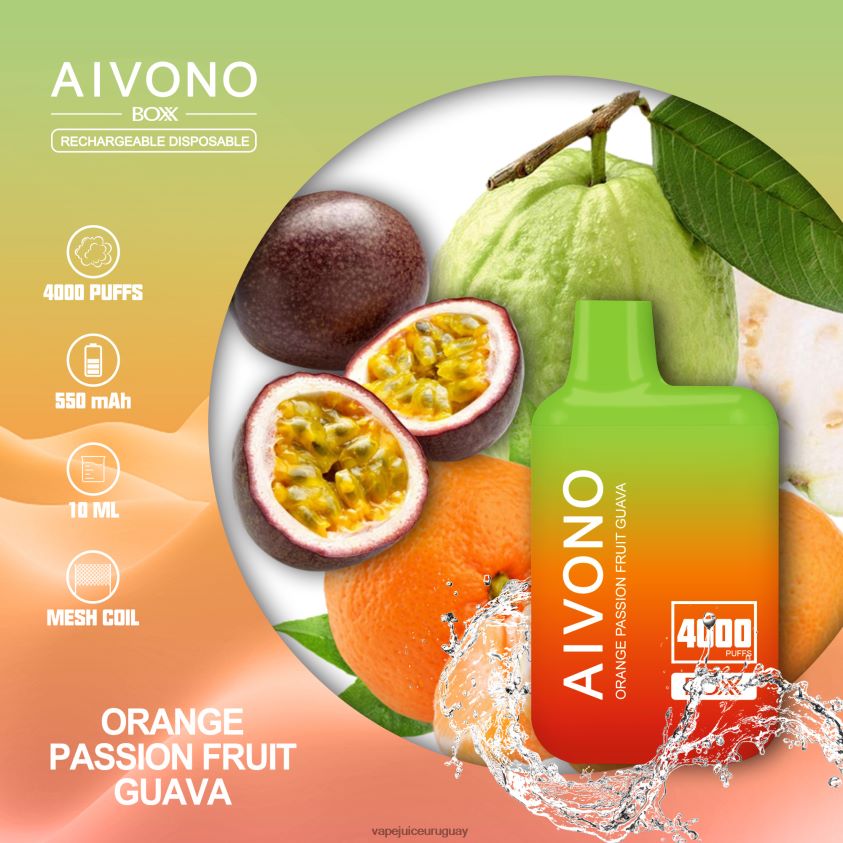 Aivono AIM BOXX 4000 guayaba naranja y maracuyá - D620ZZ212 Vape Recargable