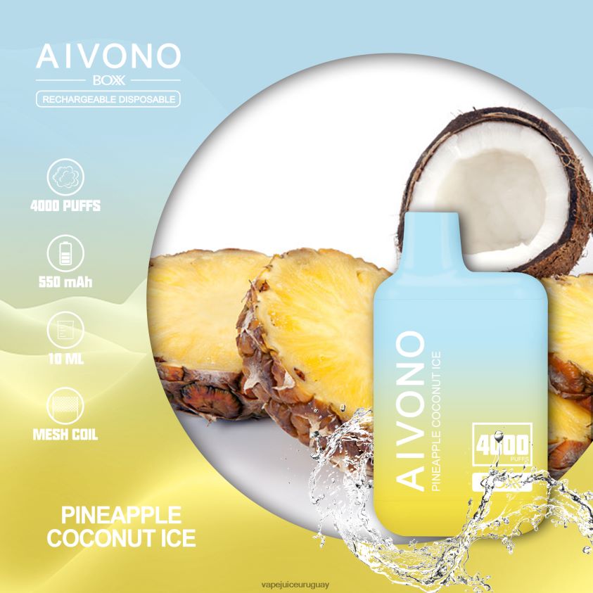 Aivono AIM BOXX 4000 hielo de piña y coco - D620ZZ222 Vape Desechable Uruguay