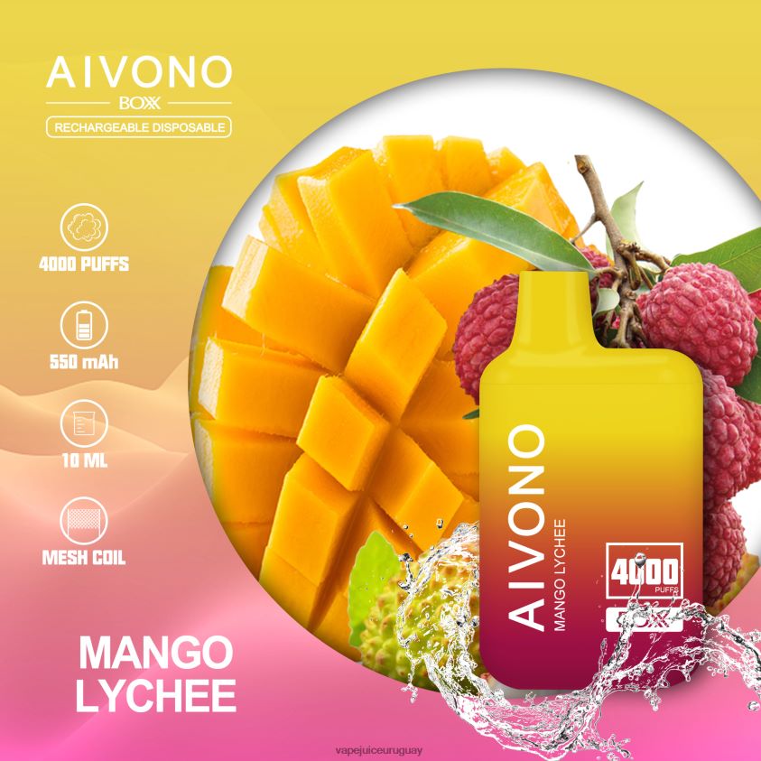 Aivono AIM BOXX 4000 lichi de mango - D620ZZ216 Vape Desechable Uruguay