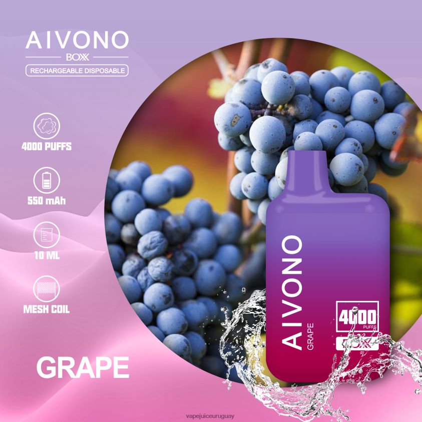 Aivono AIM BOXX 4000 uva - D620ZZ213 Vape Desechable Uruguay