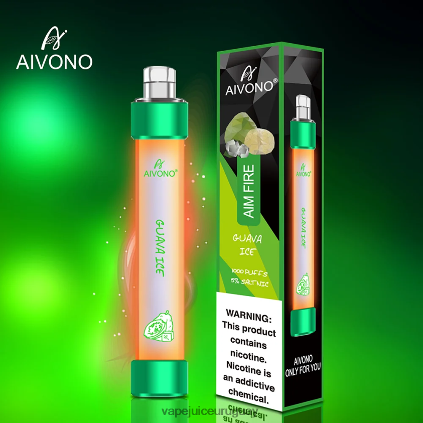Aivono AIM FIRE 1000 hielo de guayaba - D620ZZ330 Vape Desechable Uruguay
