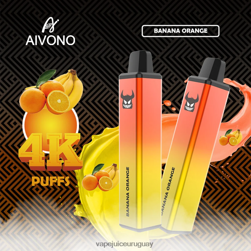 Aivono AIM FREAK 4000 plátano naranja - D620ZZ258 Vape Desechable Uruguay