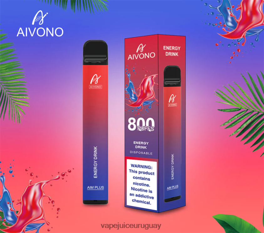 Aivono AIM PLUS 800 bebida energética - D620ZZ201 Vape Desechable Uruguay