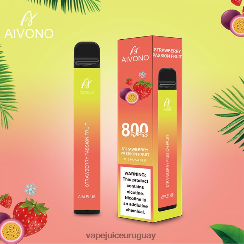 Aivono AIM PLUS 800 fruta de la pasión fresa - D620ZZ195 Vape Desechable Uruguay