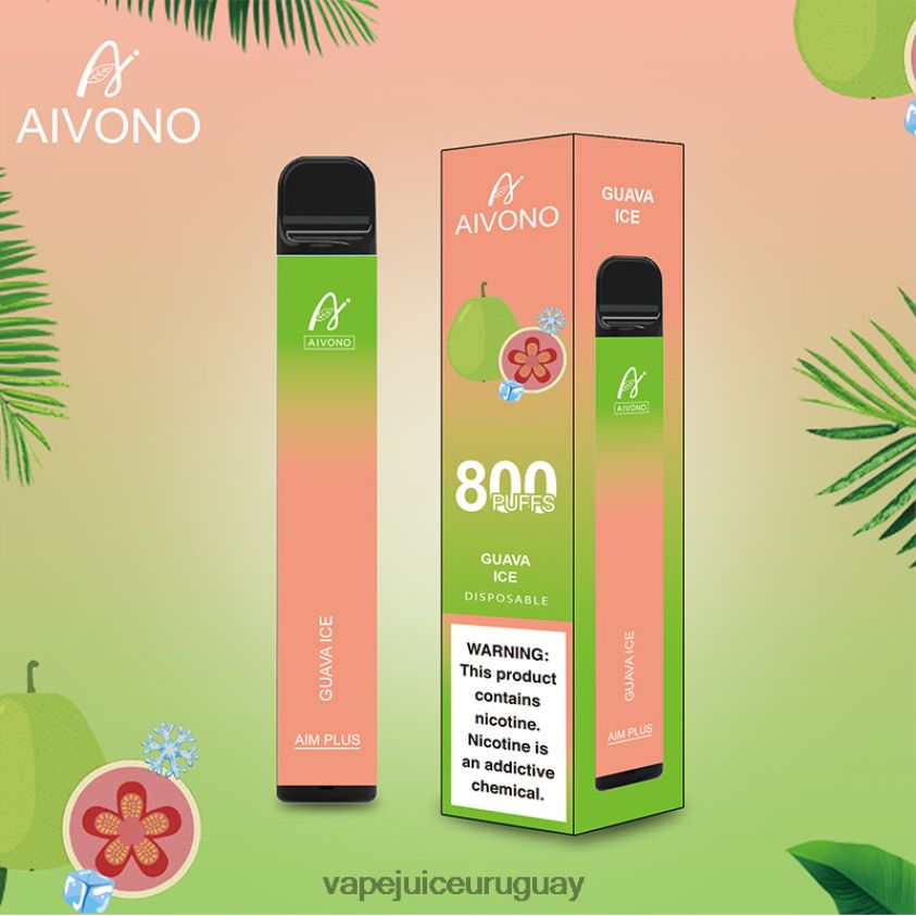 Aivono AIM PLUS 800 hielo de guayaba - D620ZZ180 Vape Desechable Uruguay