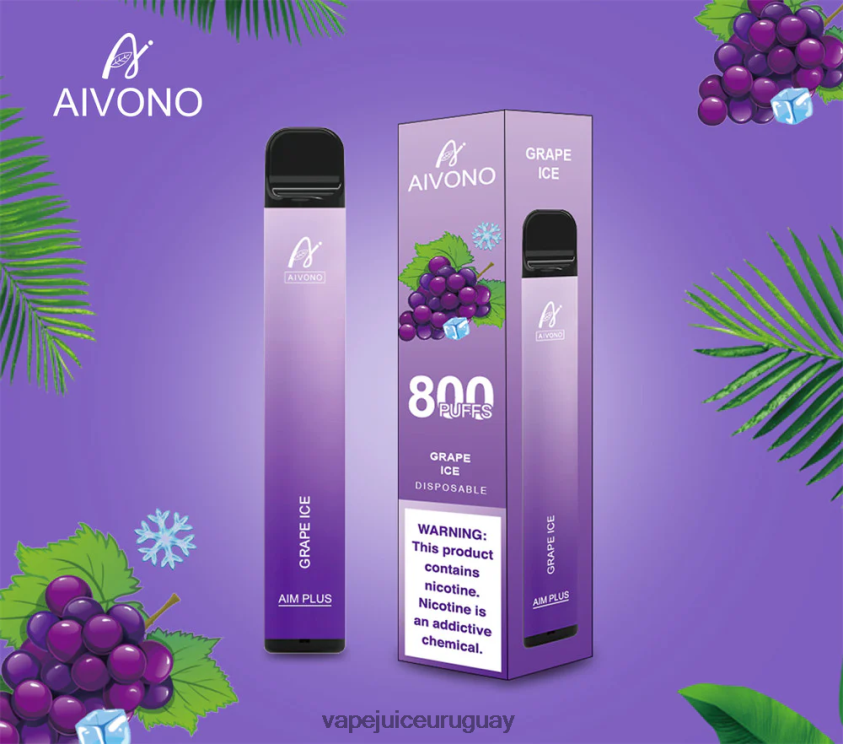 Aivono AIM PLUS 800 hielo de uva - D620ZZ179 Vape Recargable