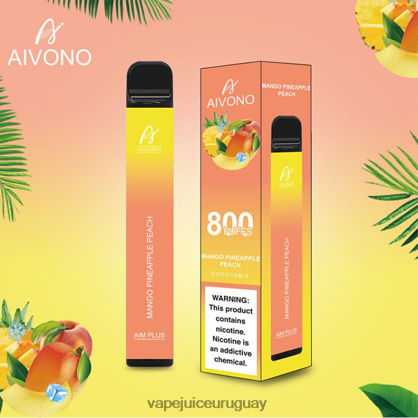 Aivono AIM PLUS 800 mango piña durazno - D620ZZ186 Vape Desechable Uruguay
