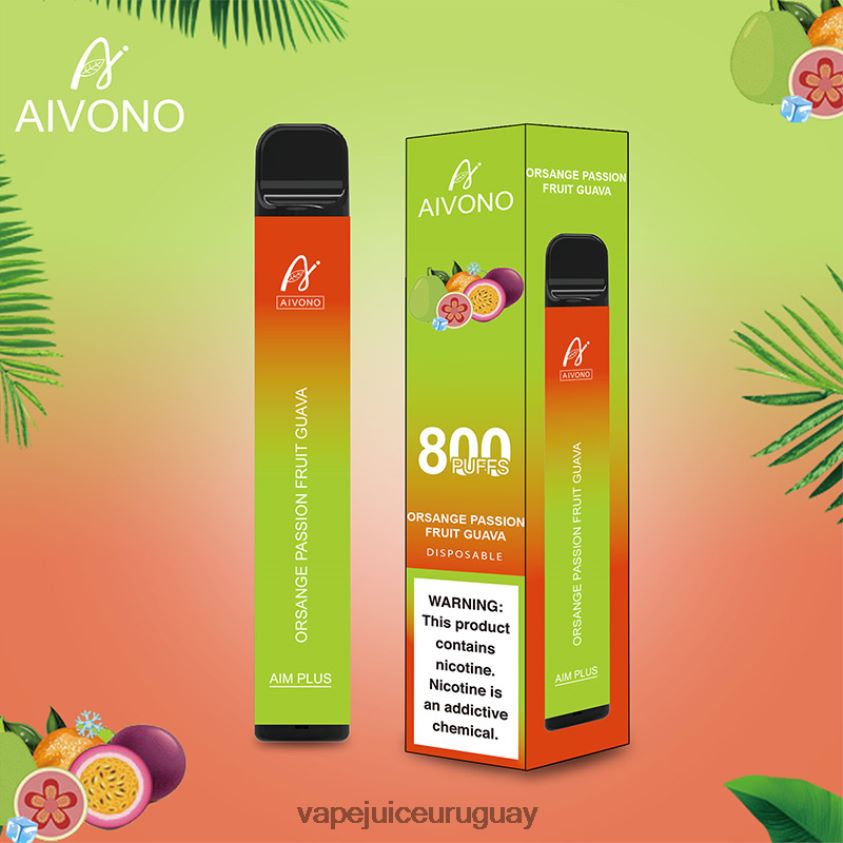 Aivono AIM PLUS 800 naranja maracuyá guayaba - D620ZZ189 Vape Desechable Uruguay