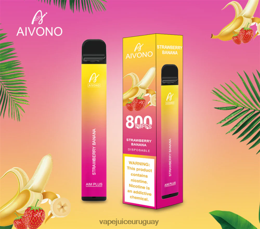 Aivono AIM PLUS 800 plátano fresa - D620ZZ192 Vape Desechable Uruguay
