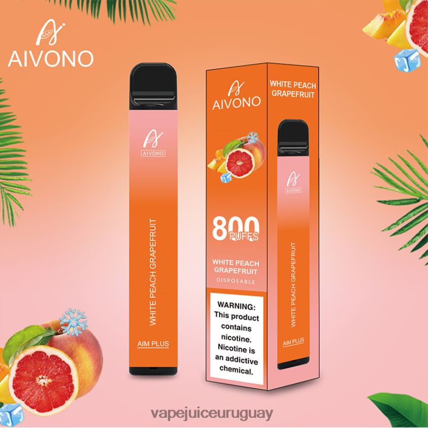Aivono AIM PLUS 800 pomelo melocotón blanco - D620ZZ199 Vape Uruguay