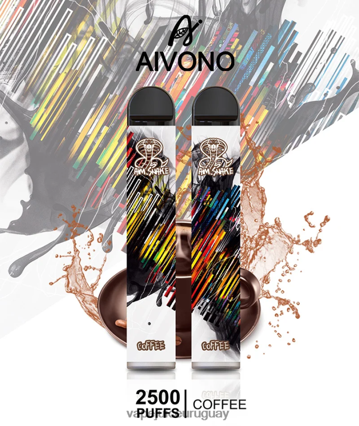 Aivono AIM SNAKE 2500 café - D620ZZ300 Vape Desechable Uruguay