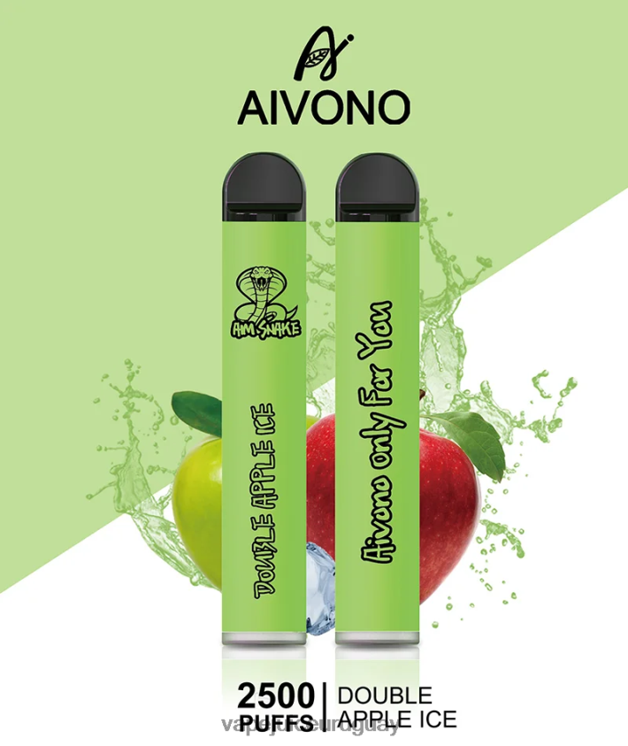 Aivono AIM SNAKE 2500 doble hielo de manzana - D620ZZ304 Vape Uruguay