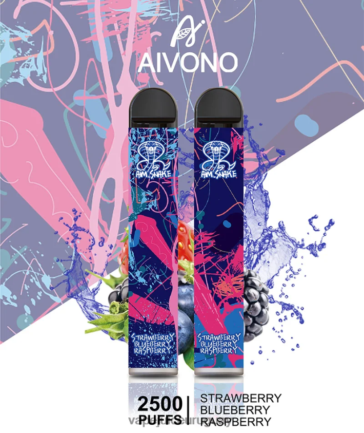 Aivono AIM SNAKE 2500 fresa arándano frambuesa - D620ZZ318 Vape Desechable Uruguay