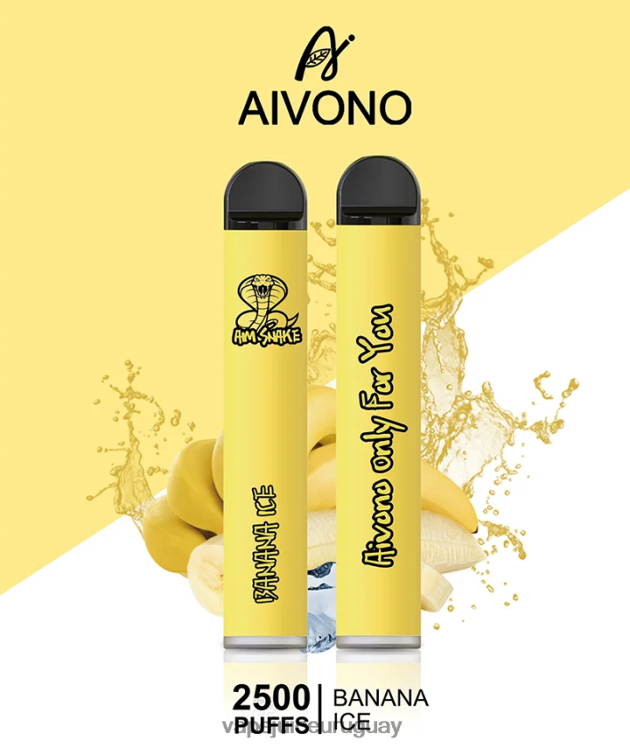 Aivono AIM SNAKE 2500 hielo de plátano - D620ZZ298 Vape Uruguay