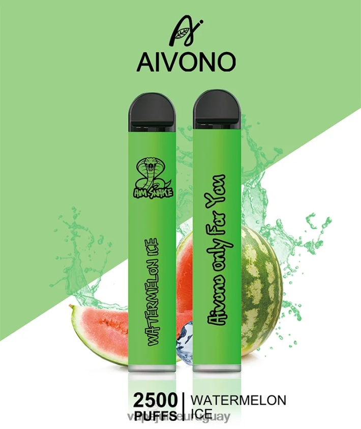Aivono AIM SNAKE 2500 hielo de sandia - D620ZZ321 Vape Desechable Uruguay