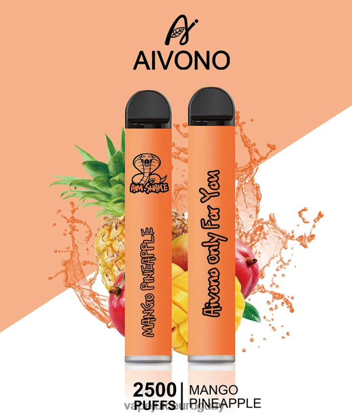 Aivono AIM SNAKE 2500 mango piña - D620ZZ310 Vape Uruguay