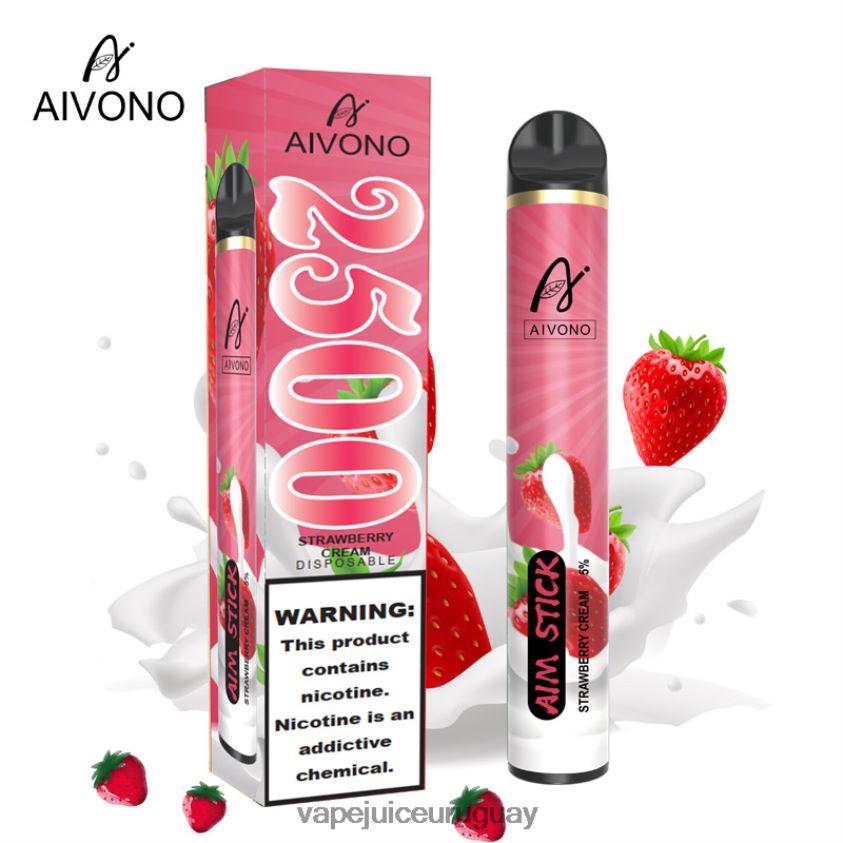 Aivono AIM STICK 2500 crema de fresa - D620ZZ155 Vape Recargable