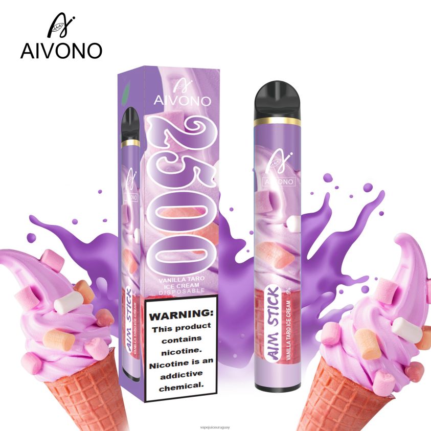 Aivono AIM STICK 2500 helado de vainilla y taro - D620ZZ147 Vape Desechable Uruguay