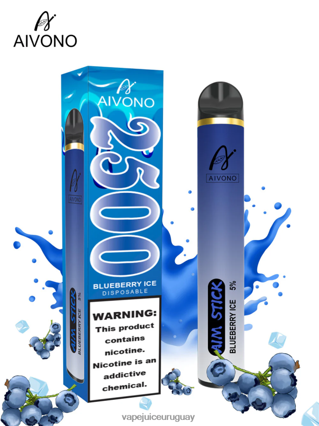 Aivono AIM STICK 2500 hielo de arándanos - D620ZZ152 Vape Recargable