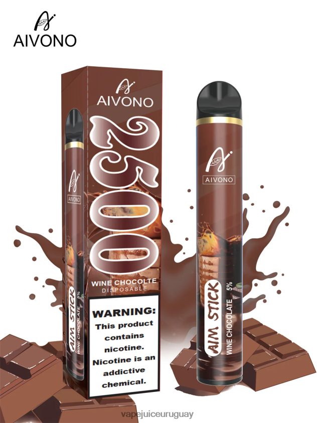 Aivono AIM STICK 2500 vino chocolate - D620ZZ156 Vape Desechable Uruguay